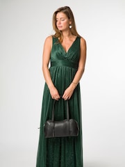 Pure Luxuries London 'Cleo' Leather Evening Black Handbag - Image 7 of 8