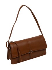 Pure Luxuries London 'Sabina' Leather Brown Grab Bag - Image 4 of 7