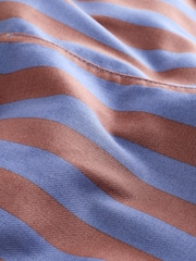 Blue/Brown Stripe Baby Twill Dungarees and Bodysuit Set (0mths-2yrs) - Image 9 of 10