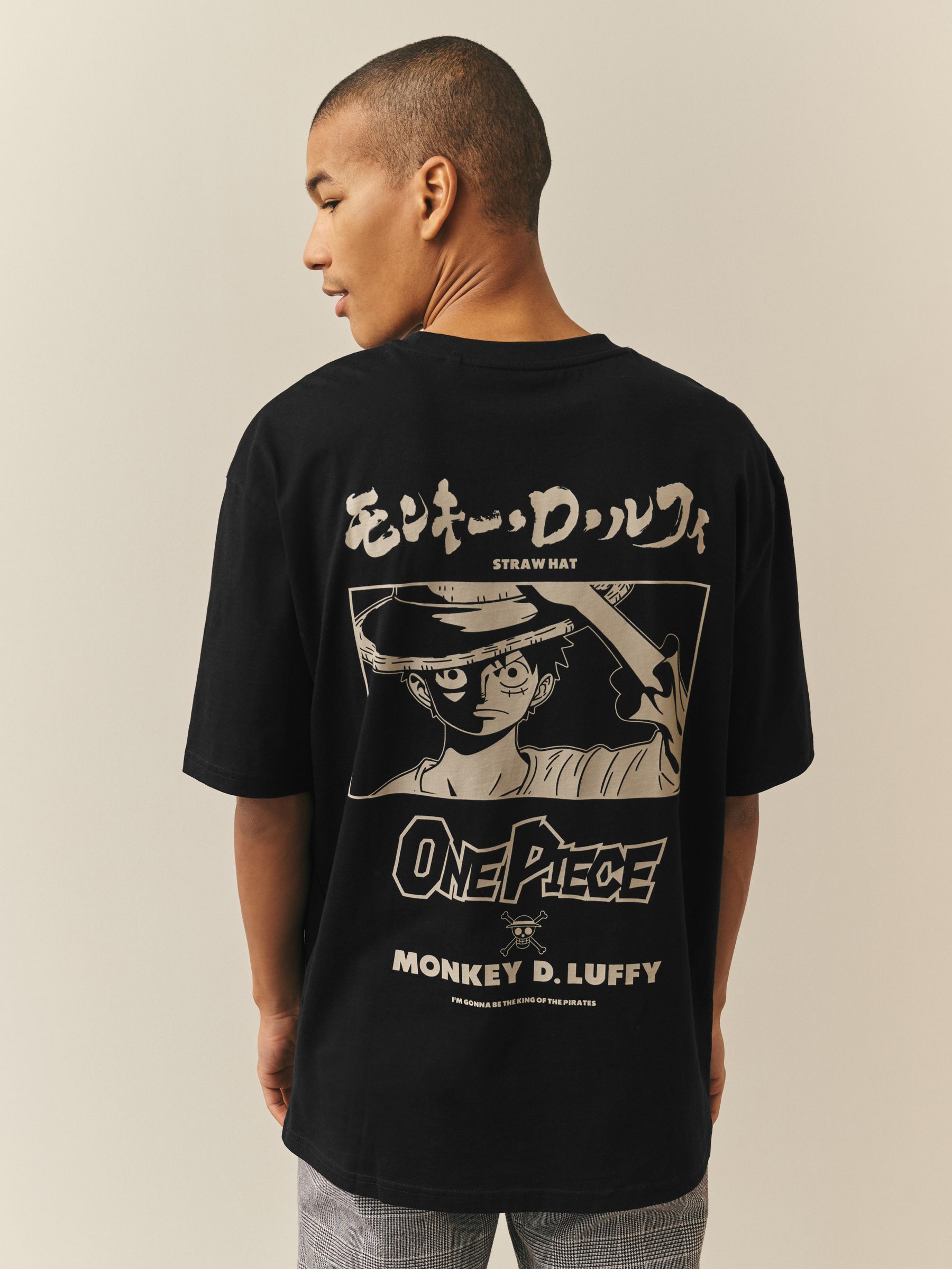 Buy Black One Piece Anime Graphic T-Shirt from Next Australia