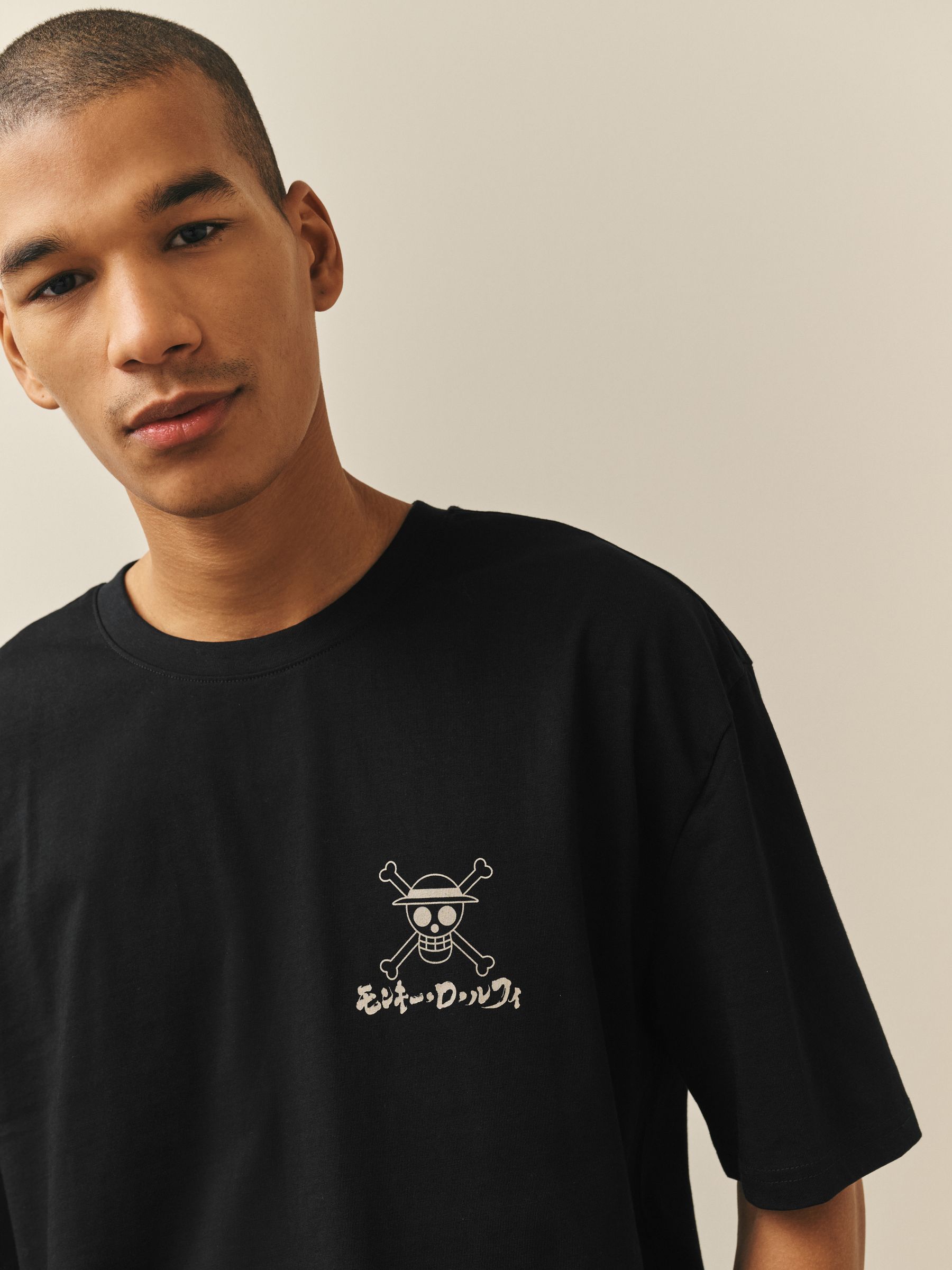 Buy Black One Piece Anime Graphic T-Shirt from Next Canada