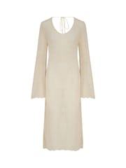 Pour Moi Cream Crochet Maxi Dress - Image 3 of 4