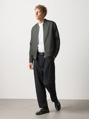Green Regular Fit Smart Bomber Jacket - Image 2 of 10