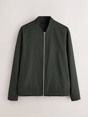 Green Regular Fit Smart Bomber Jacket - Image 5 of 10