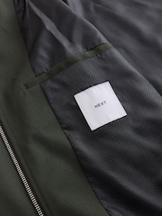 Green Regular Fit Smart Bomber Jacket - Image 9 of 10