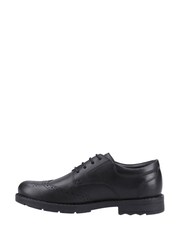 Hush Puppies Black Brian Junior Shoes - Image 2 of 5