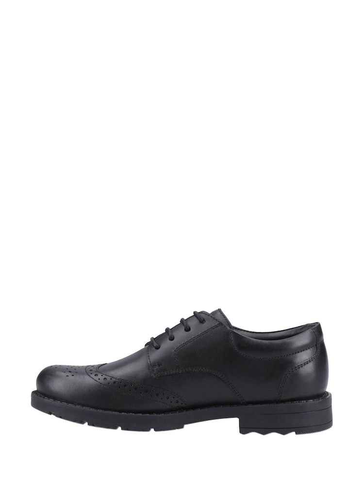 Hush Puppies Black Brian Junior Shoes - Image 2 of 5 Hush Puppies Black Brian Junior Shoes - Image 2 of 5