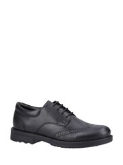 Hush Puppies Black Brian Junior Shoes - Image 3 of 5