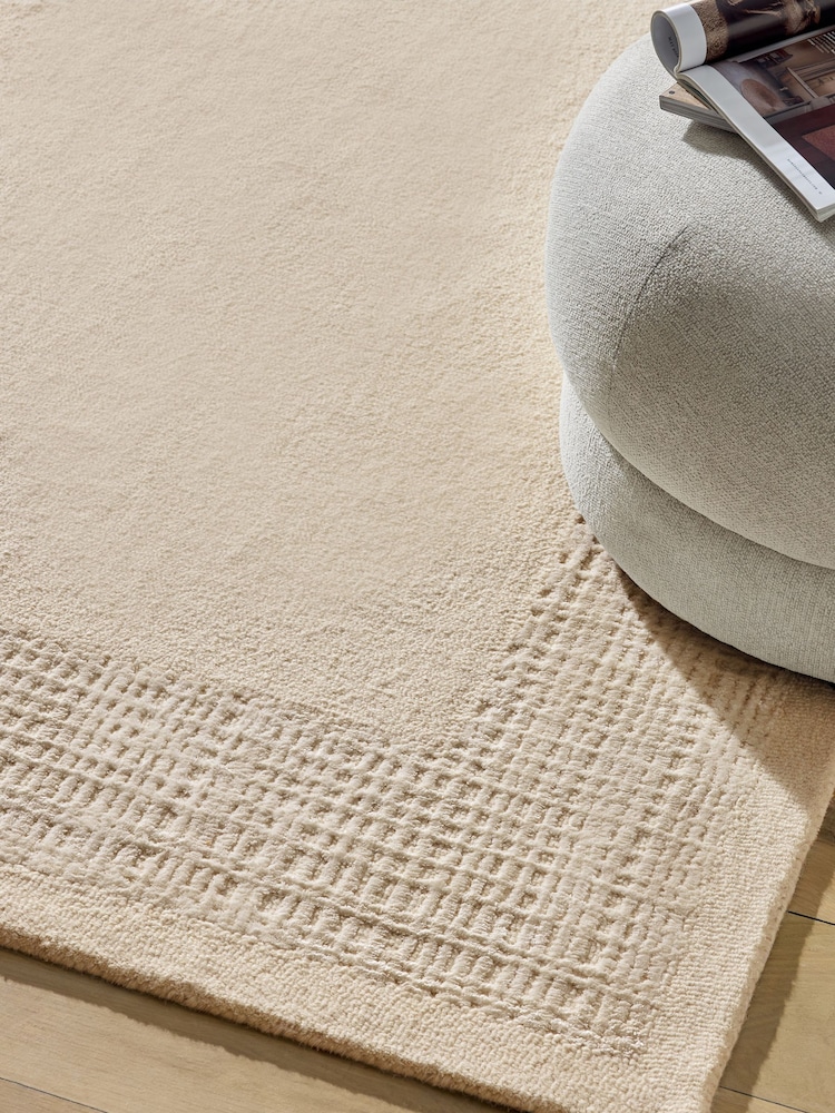 Natural Collection Luxe Cera Border Rug - Image 1 of 5 Natural Collection Luxe Cera Border Rug - Image 1 of 5