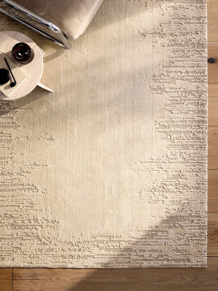 Natural Aria Blended Border Rug - Image 1 of 5