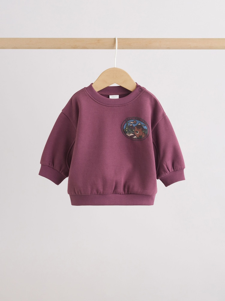 Burgundy Red Bear Baby Sweatshirt and Joggers Set (0mths-2yrs) - Image 2 of 16 Burgundy Red Bear Baby Sweatshirt and Joggers Set (0mths-2yrs) - Image 2 of 16