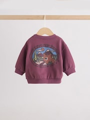 Burgundy Red Bear Baby Sweatshirt and Joggers Set (0mths-2yrs) - Image 5 of 16
