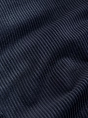 Navy Blue Regular Fit Double Breasted Corduroy Blazer - Image 12 of 12