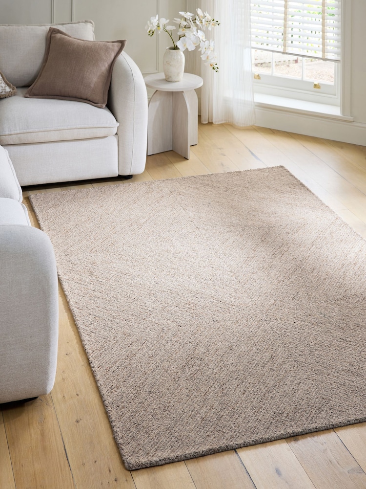 Natural Texture Geo Rug - Image 1 of 5 Natural Texture Geo Rug - Image 1 of 5