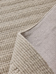 Natural Stripe Florence Border Wool Rug - Image 5 of 6