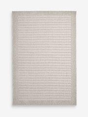 Natural Stripe Florence Border Wool Rug - Image 6 of 6