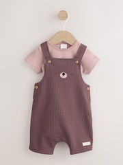 Brown Bear Jersey Dungarees and Bodysuit Baby Set (0mths-2yrs) - Image 4 of 13