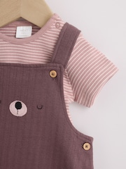 Brown Bear Jersey Dungarees and Bodysuit Baby Set (0mths-2yrs) - Image 7 of 13