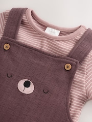 Brown Bear Jersey Dungarees and Bodysuit Baby Set (0mths-2yrs) - Image 8 of 13