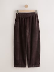 Chocolate Brown Barrel Leg Soft Cord Trousers - Image 5 of 7
