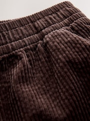 Chocolate Brown Barrel Leg Soft Cord Trousers - Image 6 of 7