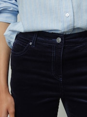 Navy Blue Super Soft Corduroy Bootcut Trousers - Image 4 of 7