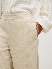 Ecru Barrel Leg Soft Cord Trousers - Image 5 of 8