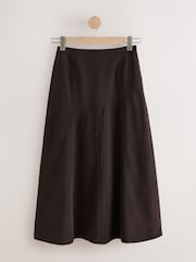 Chocolate Brown Cord Maxi Skirt - Image 5 of 7