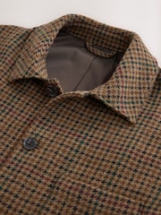 Brown N. Premium Dogtooth Chore Jacket with Wool - Image 10 of 13