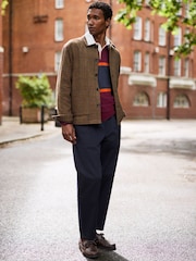 Brown N. Premium Dogtooth Chore Jacket with Wool - Image 2 of 13