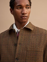 Brown N. Premium Dogtooth Chore Jacket with Wool - Image 5 of 13