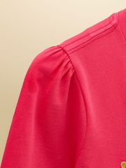 Joules Girls' Ava Pink Applique Long Sleeve Top - Image 4 of 5