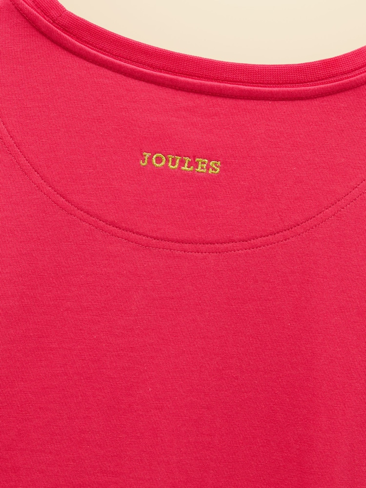 Joules Girls' Ava Pink Applique Long Sleeve Top - Image 5 of 5 Joules Girls' Ava Pink Applique Long Sleeve Top - Image 5 of 5