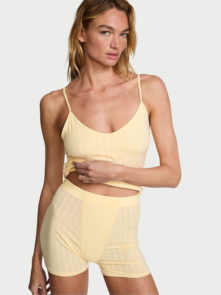 Victoria's Secret Sunny Honey Yellow Modal Ultra Fine Cami Top - Image 2 of 3