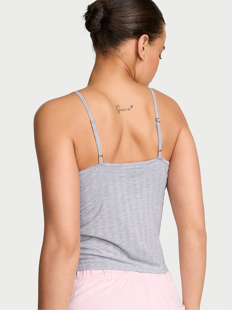 Victoria's Secret Medium Heather Grey Modal Ultra Fine Cami Top - Image 2 of 2