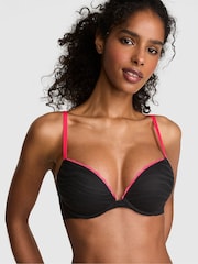 Victoria's Secret Pink Black Zebra Lace Bra - Image 1 of 2