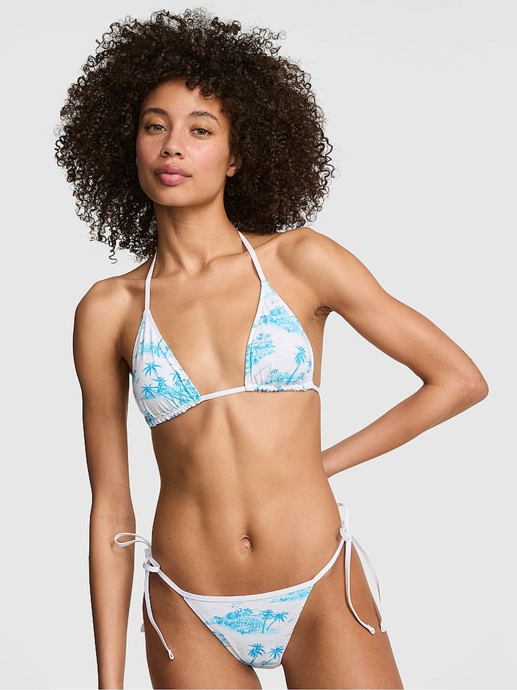 Victoria's Secret Pink Capri Blue Toile Print Reversible Bikini Bottom - Image 2 of 2 Victoria's Secret Pink Capri Blue Toile Print Reversible Bikini Bottom - Image 2 of 2
