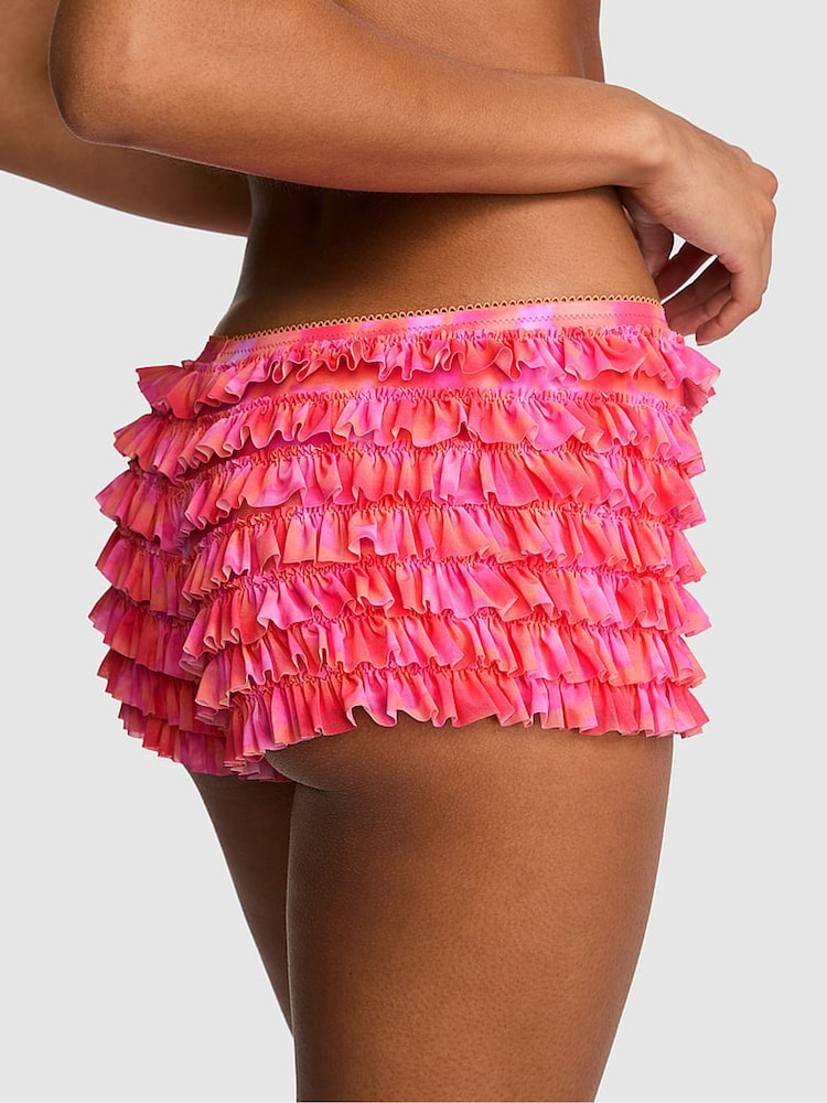 Victoria's Secret Pink Pink Hibiscus Bloomer Mesh Knickers - Image 2 of 2 Victoria's Secret Pink Pink Hibiscus Bloomer Mesh Knickers - Image 2 of 2
