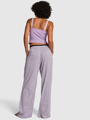 Victoria's Secret Pink Violet Purple Stripes Jersey Long Pyjama Bottoms - Image 2 of 2