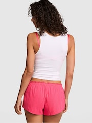 Victoria's Secret Pink Candy Pink Pointelle Short Pyjama Bottoms - Image 2 of 2