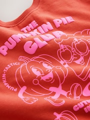 Orange Pumpkin Pie Club Crew Neck Sweatshirt (3mths-7yrs) - Image 7 of 8