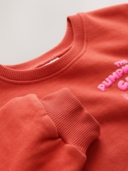Orange Pumpkin Pie Club Crew Neck Sweatshirt (3mths-7yrs) - Image 8 of 8