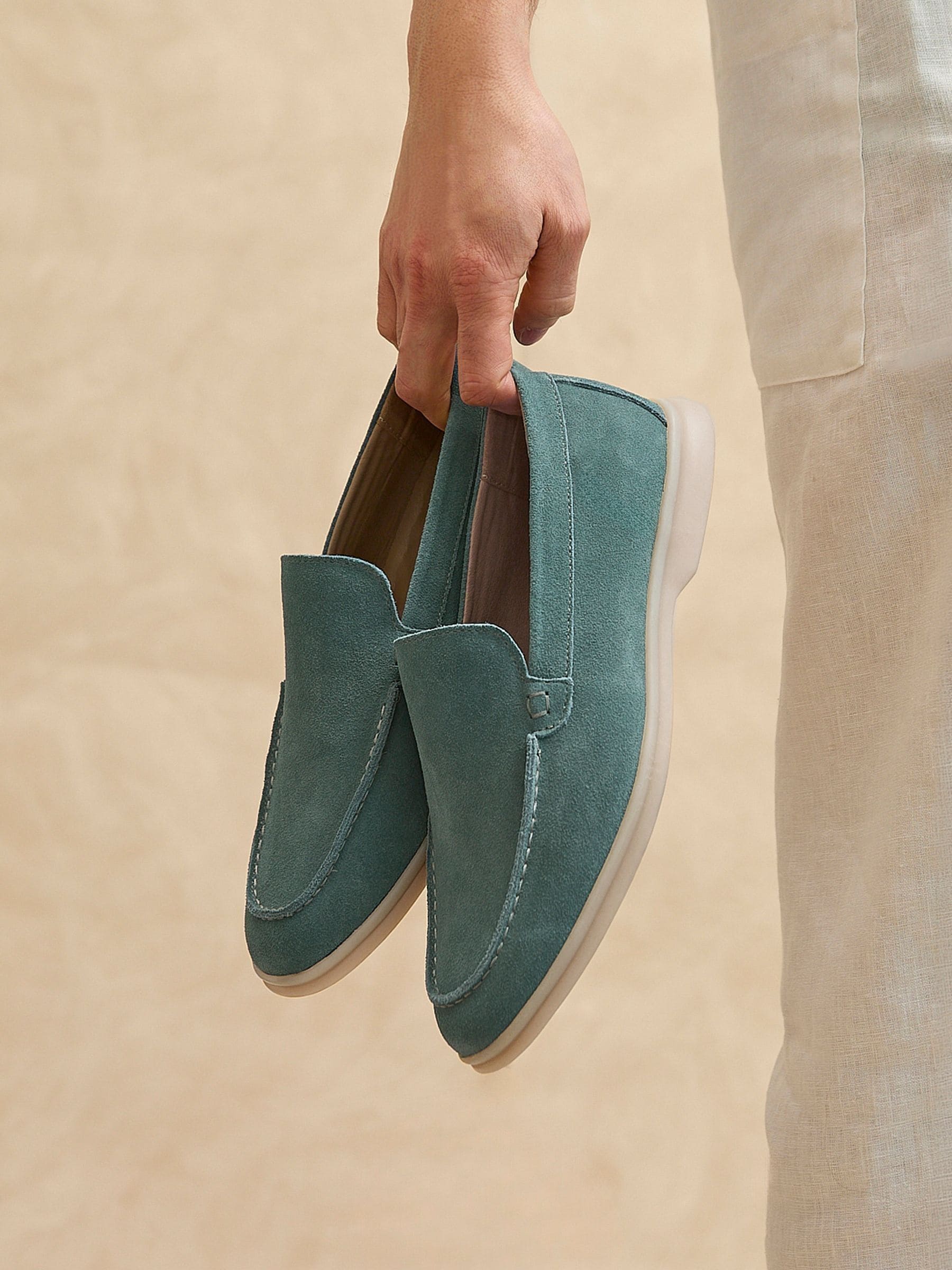 Buy Linzi Light Blue Rino Summer Loafers from Next USA
