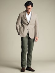 Charles Tyrwhitt Natural Linen Cotton Jacket - Image 1 of 3