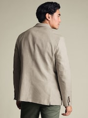 Charles Tyrwhitt Natural Linen Cotton Jacket - Image 3 of 3