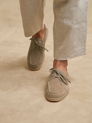 Linzi Natural Gianni Boat Shoes - Image 2 of 6