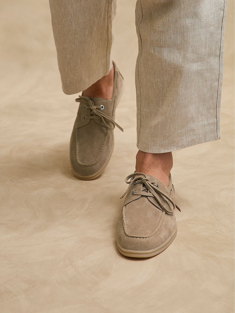 Linzi Natural Gianni Boat Shoes - Image 2 of 6 Linzi Natural Gianni Boat Shoes - Image 2 of 6