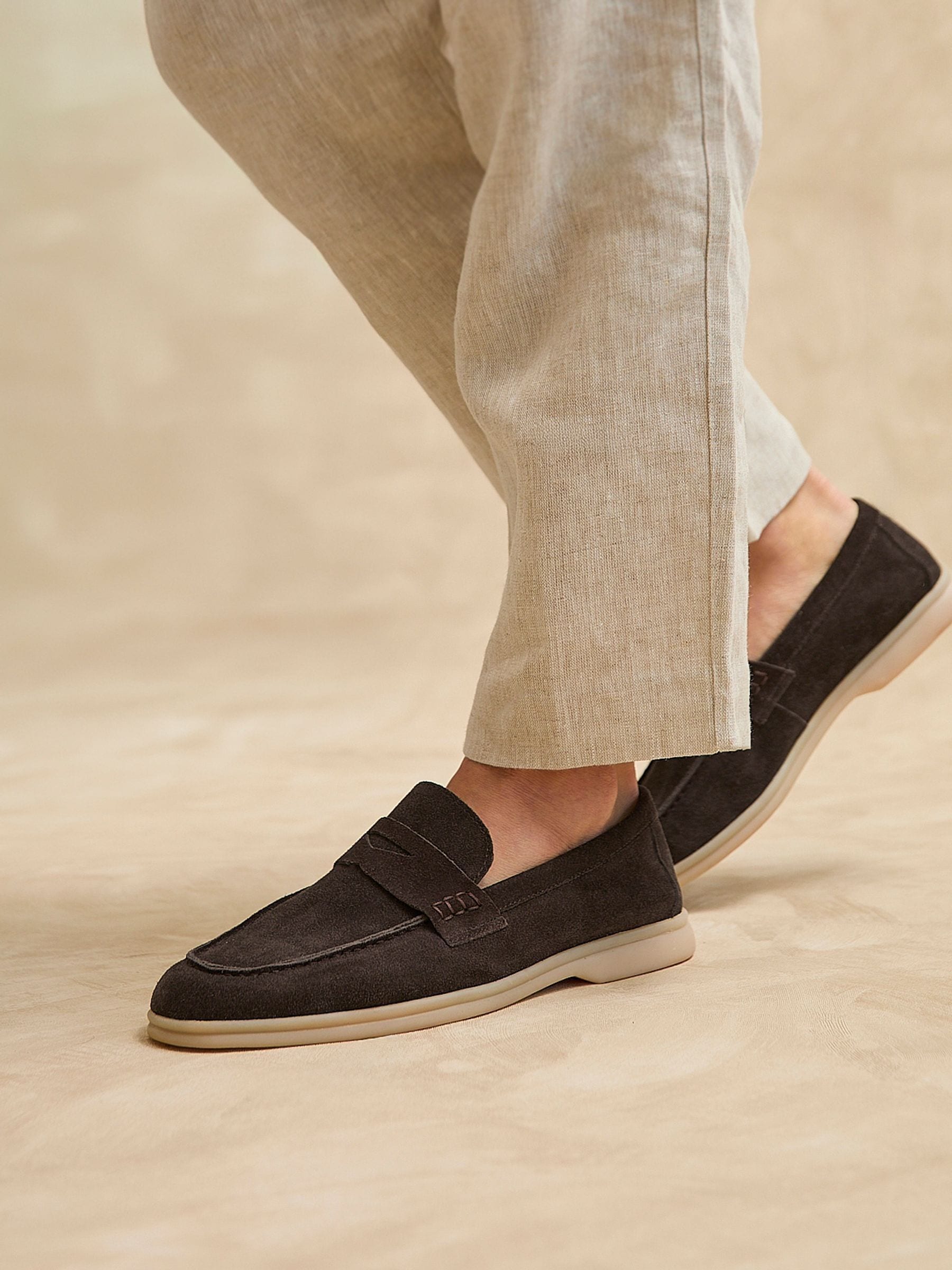 Buy Linzi Brown Luciano Summer Penny Loafers from Next USA