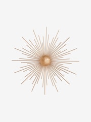 Gold Textured Metal Starburst Wall Art - Image 3 of 4