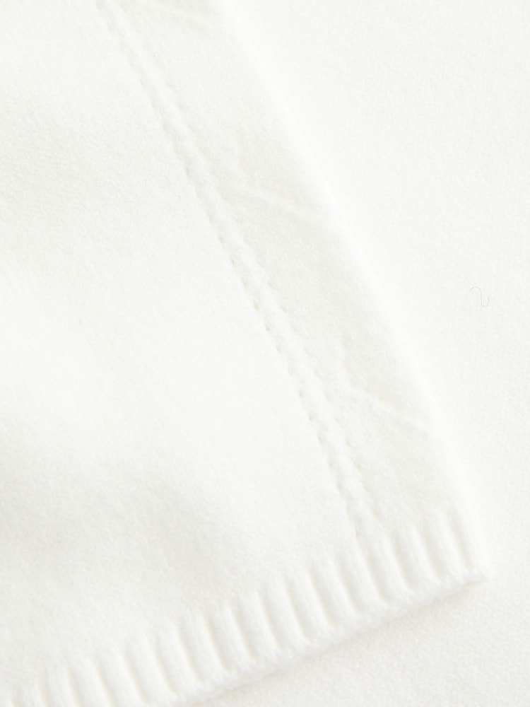 Hollister White Gilly Hicks Heart Pointelle Straight Jumper-Knit Pants - Image 2 of 2